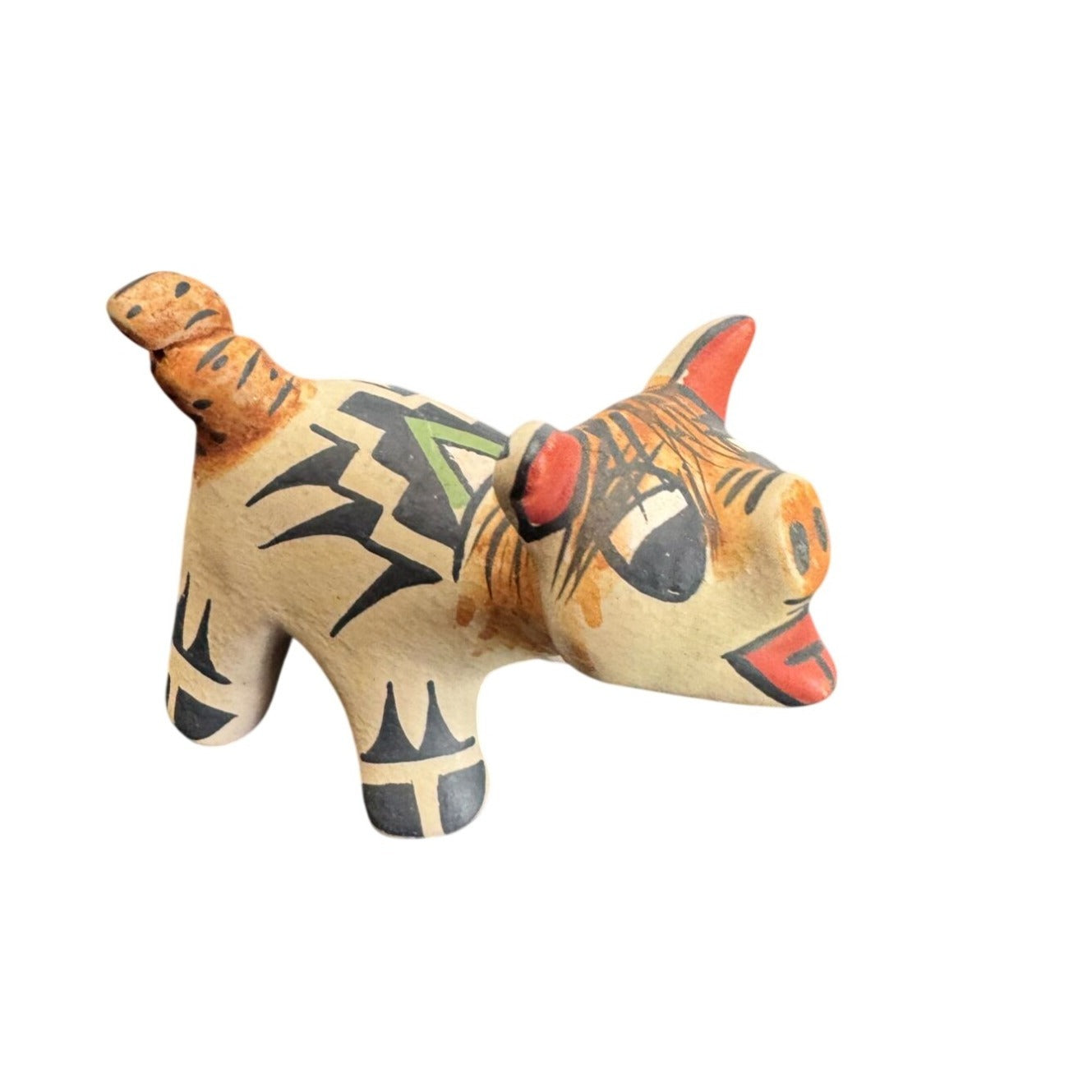 Stephanie Naranjo Santa Clara Pueblo Pig Pottery Figure Signed 3 1/2"