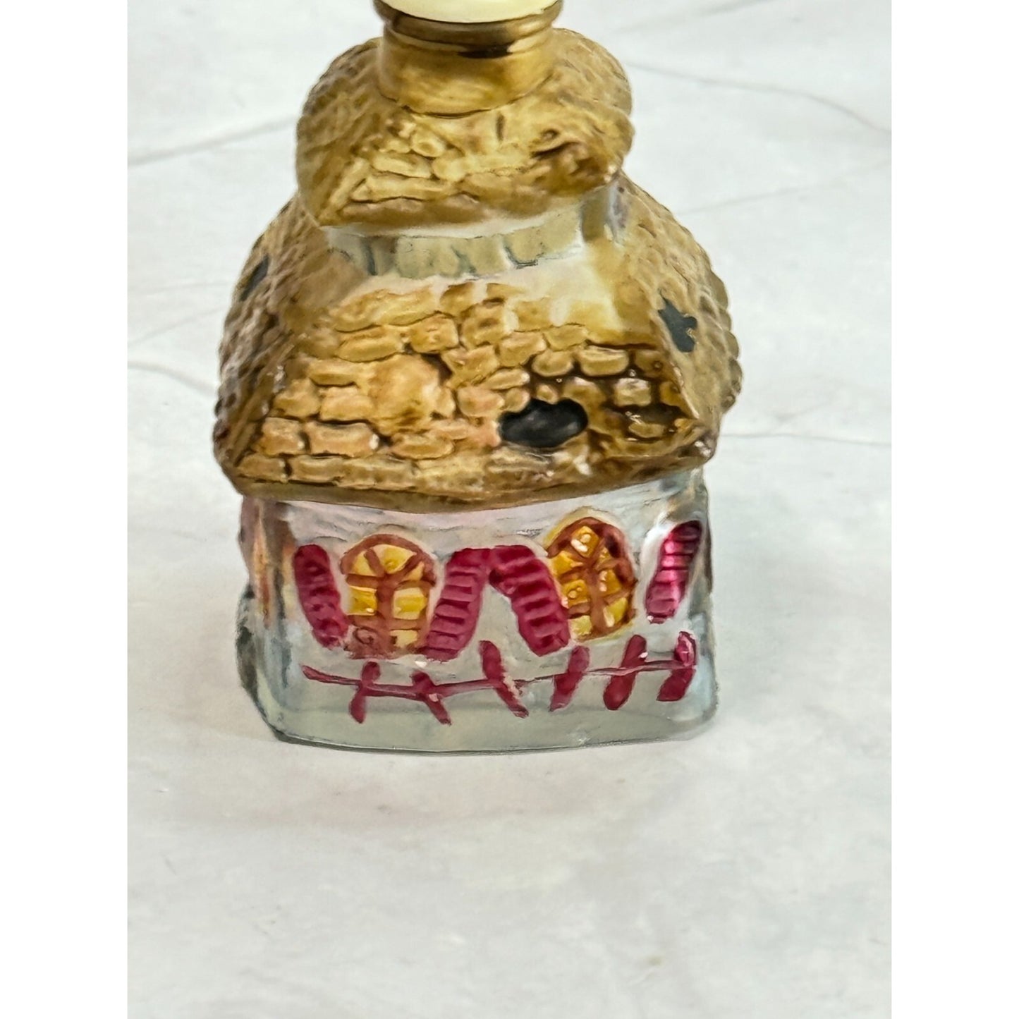 Vintage Old World Christmas Halloween Haunted House Glass Light Cover