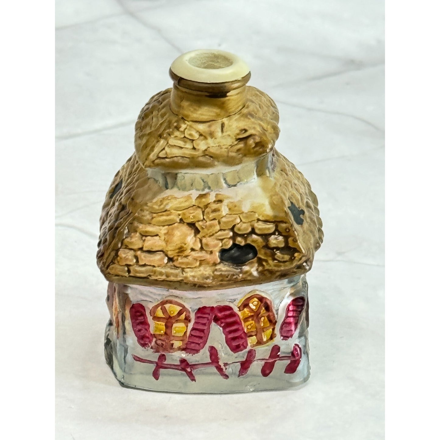 Vintage Old World Christmas Halloween Haunted House Glass Light Cover